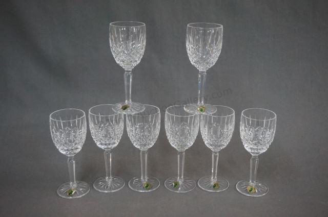 Appraisal: Waterford Crystal Ballybay Wine Claret Set of Like new with