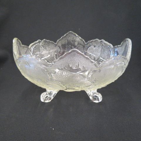 Appraisal: Pattern Glass Fruit Bowl footed oval x