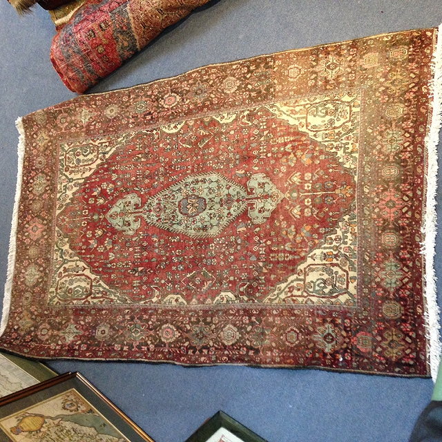 Appraisal: A PERSIAN BIDJAR RUG with all over integrate decoration on