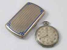 Appraisal: A metal open face dress pocket watch with lever movement