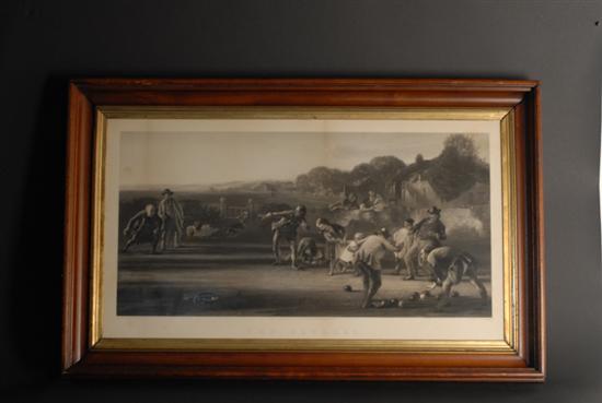 Appraisal: Simmons William Henry - English The Bowlers engraving on paper