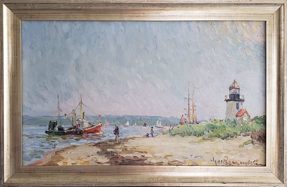 Appraisal: Jan Pawlowski Oil on Canvas Brant Point Nantucket Jan Pawlowski