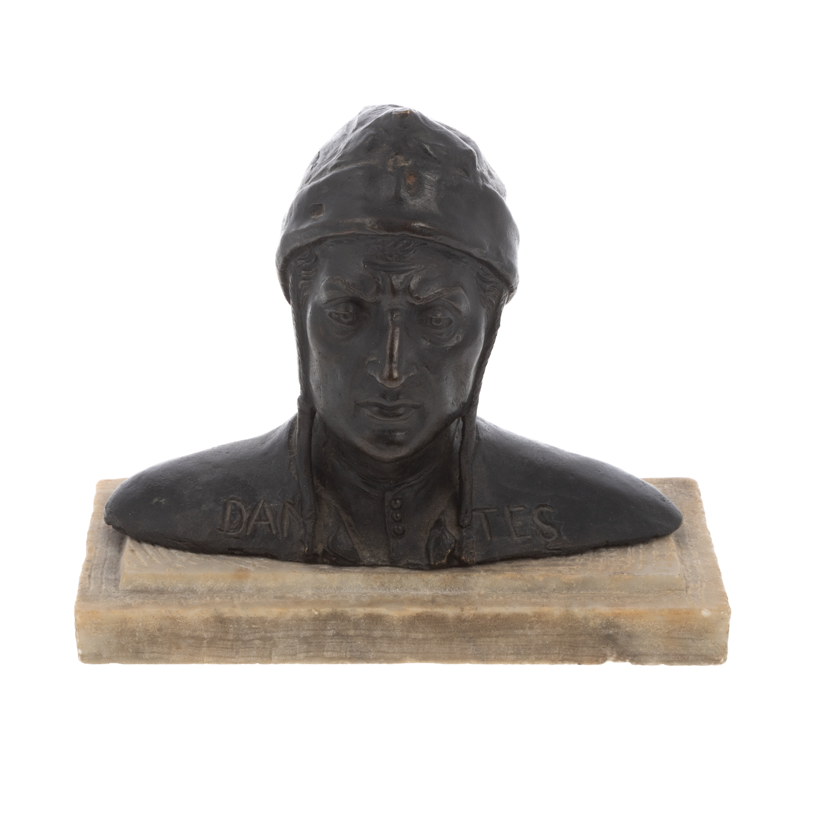 Appraisal: CONTINENTAL SCHOOL DANTES CAST BRONZE BUST th early th century