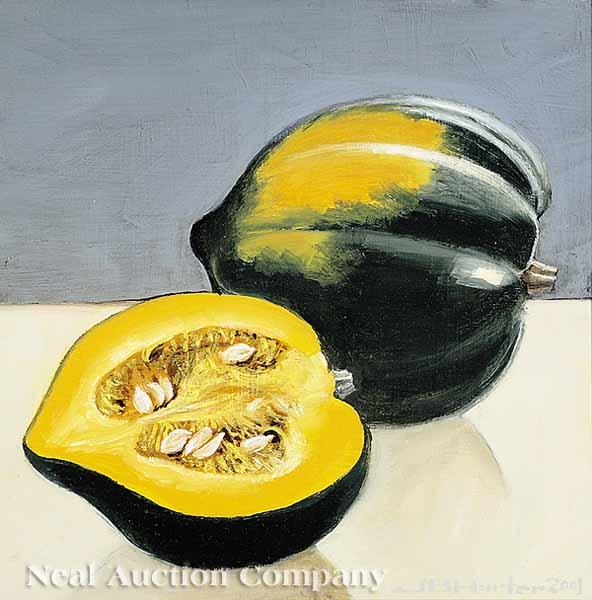 Appraisal: John Burton Burt Harter American New Orleans - Acorn Squash