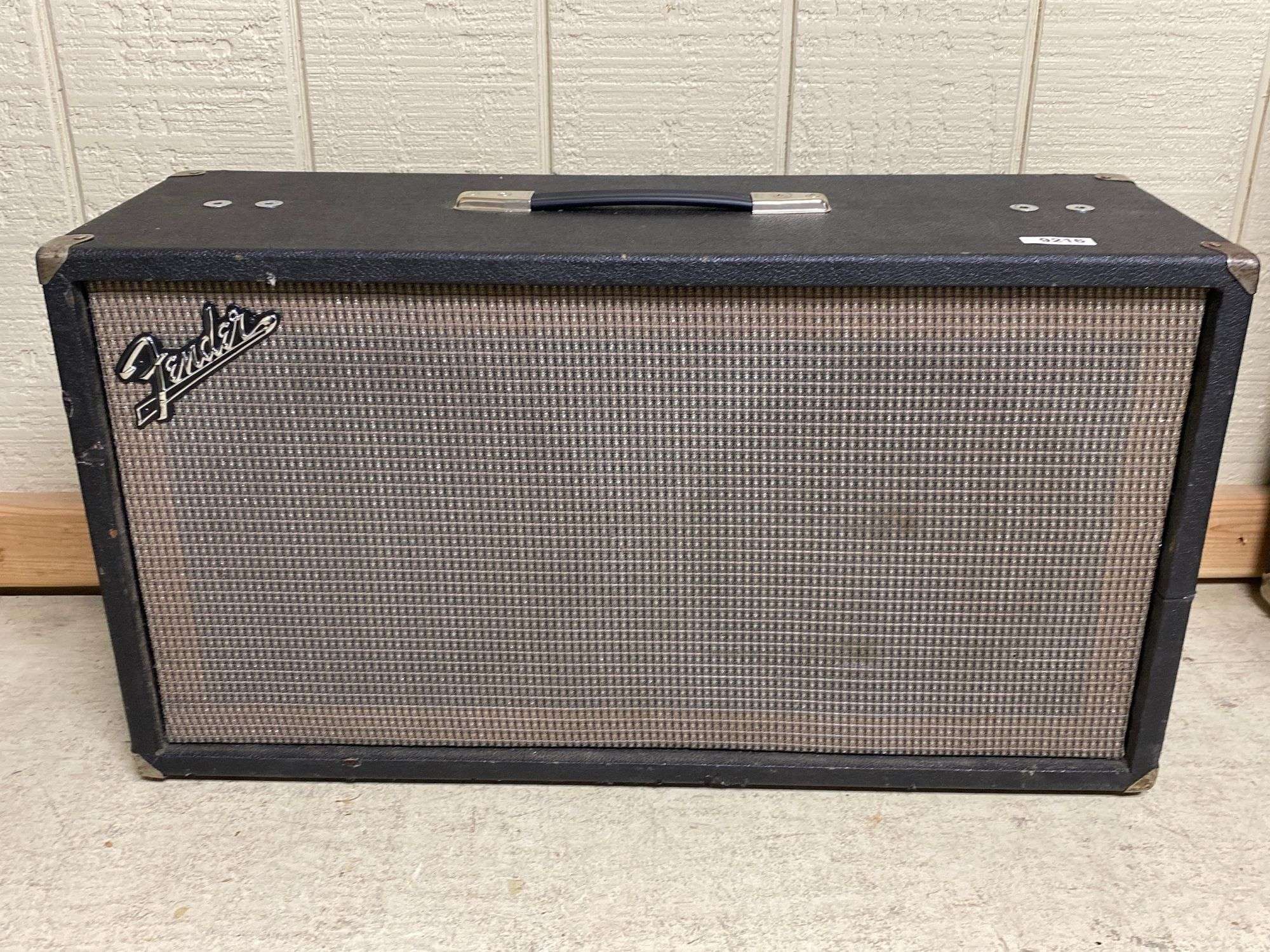 Appraisal: Vintage custom made x cabinet with Fender emblemVintage custom made