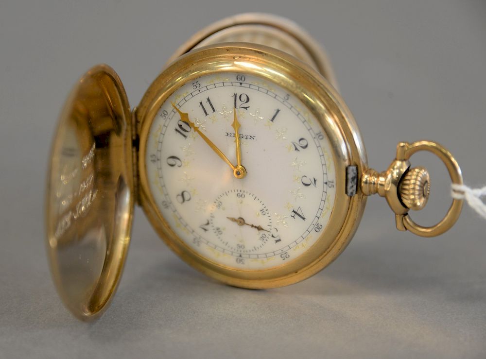 Appraisal: K Elgin closed face pocket watch mm K Elgin closed