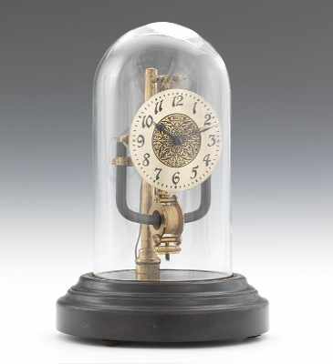 Appraisal: A Bulle Battery Electric Clock Under Dome Domed mantel clock