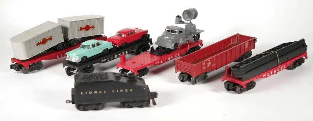 Appraisal: LIONEL GAUGE TRAIN CARSLot of six Lionel Train cars in