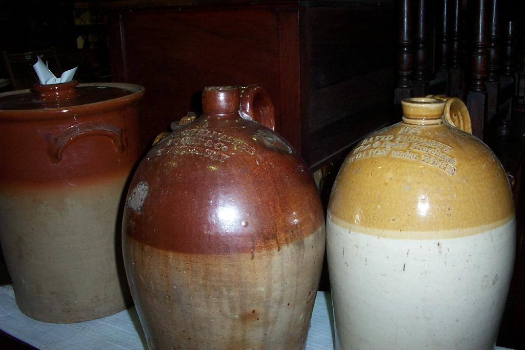 Appraisal: A substantial salt glazed merchants jar David Perrett of Wotton