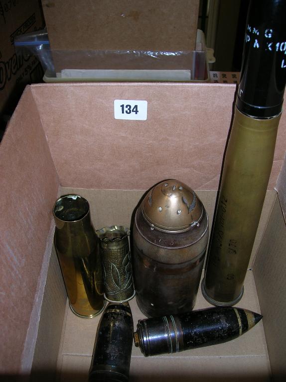 Appraisal: An assorted lot of inert ordnance x lb anti tank