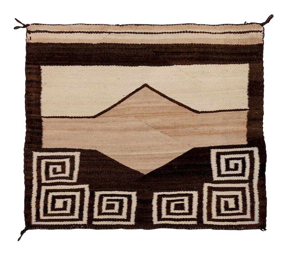 Appraisal: Navajo Single Saddle Blanket x inches Navajo Single Saddle Blanket