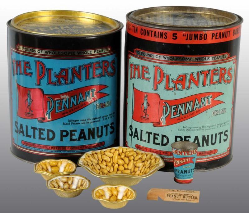 Appraisal: Lot of Planters Peanuts Items Description Includes two ten pound