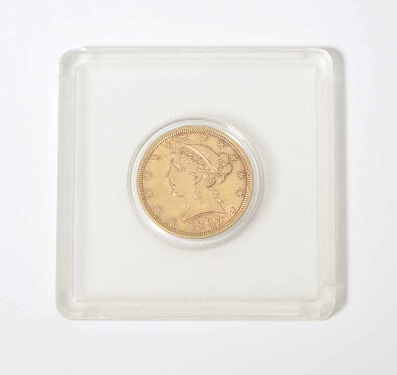 Appraisal: An US Five Dollar gold coin pc