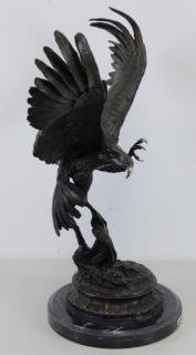 Appraisal: After MOIGNIEZ Bronze Sculpture The Falcon Signed on base of