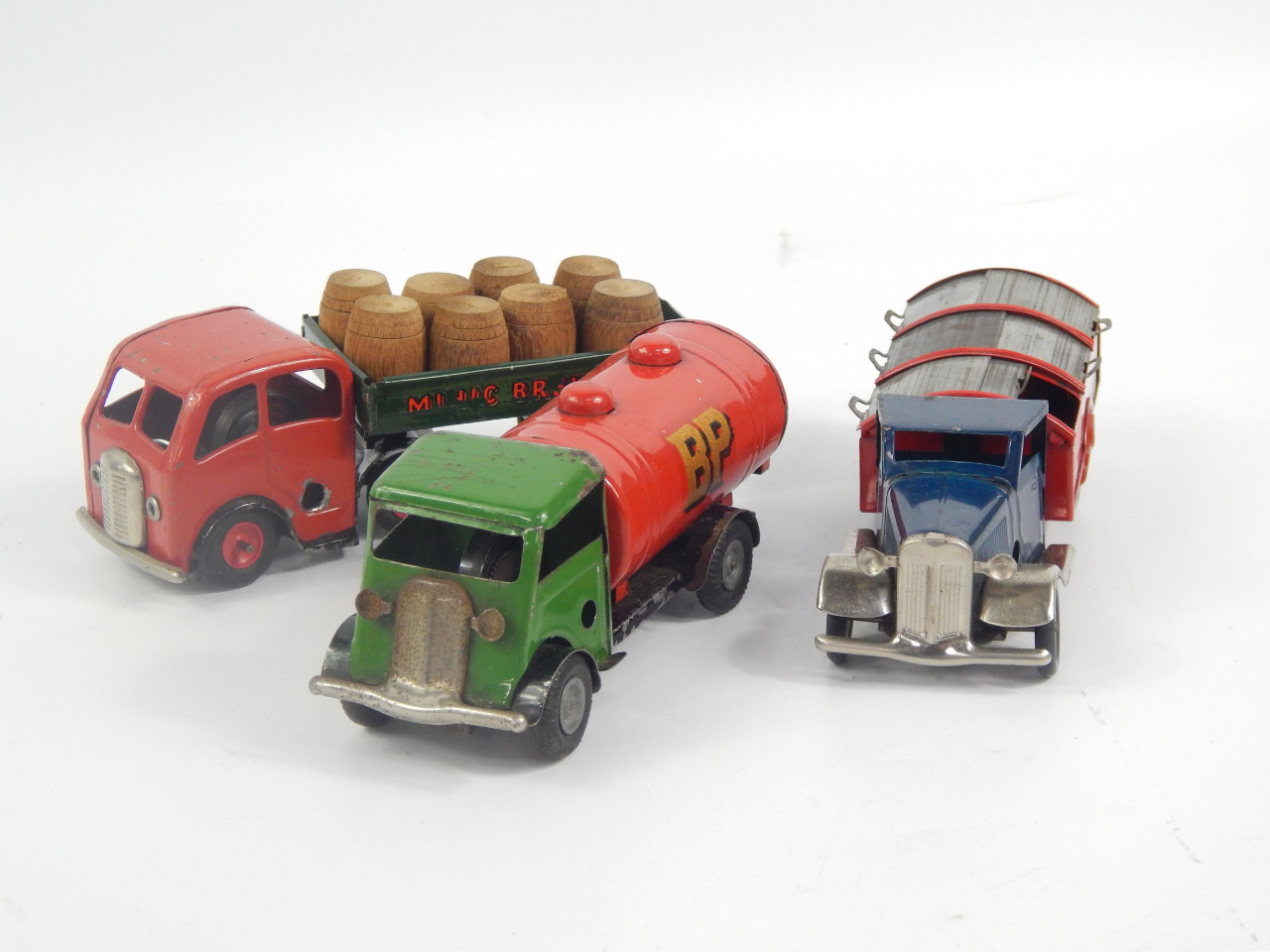 Appraisal: Three Triang Minic tinplate toys comprising a BP tanker a