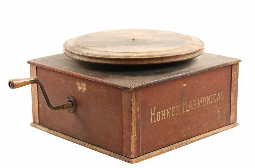 Appraisal: STORE ADVERTISING DISPLAY - s Hohner Harmonica Window Display Turntable