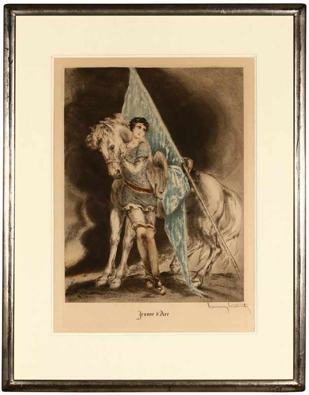 Appraisal: Louis Icart - French Joan of Arc Jeanne D'Arc