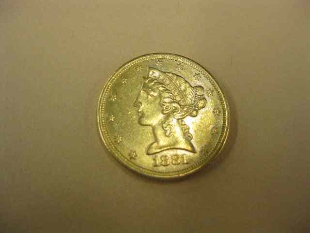 Appraisal: U S Liberty Head Gold Coin lustrous A U