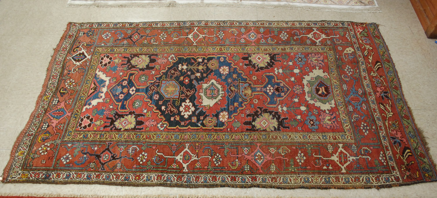 Appraisal: ANTIQUE CLASSIC PERSIAN BIJAR OR BIDJAR AREA RUG Kurdistan Province