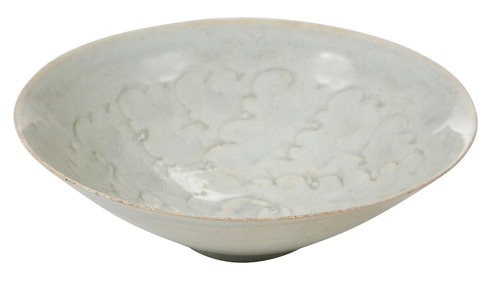 Appraisal: Chinese Qingbai Porcelain Bowl probably Song Dynasty thinly potted conical