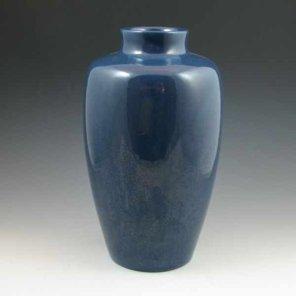 Appraisal: Roseville Rosecraft blue vase Unmarked Excellent condition '' tall