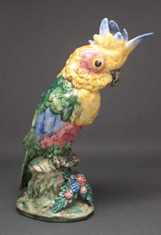 Appraisal: Stangl ceramic cockatoo figure th century modeled as cockatoo standing