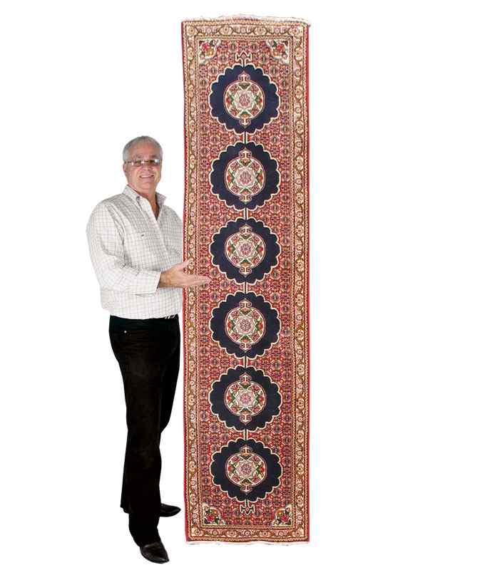 Appraisal: MODERN PERSIAN HAND KNOTTED WOOL RUNNER ' '' x '