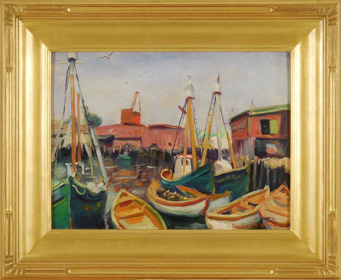 Appraisal: PAULINE BLISS WILLIAMSAmerican - Gloucester Harbor Signed lower right Pauline