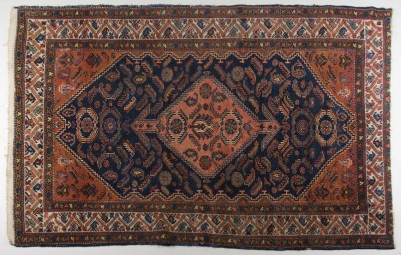 Appraisal: Southwest Persia Tribal Area Rug Semi-Antique probably Shiraz red field