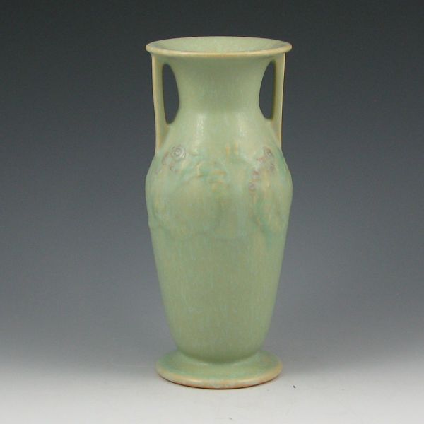 Appraisal: Roseville Cremona - vase in light green with pink floral