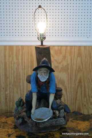 Appraisal: Apsit Brothers Chalk Prospector Lamp - RAREApsit Brothers of California