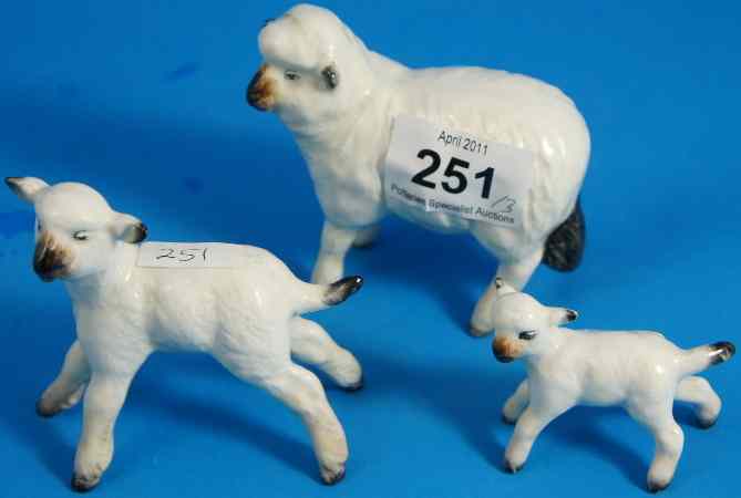 Appraisal: Beswick Sheep Lamb and Lamb