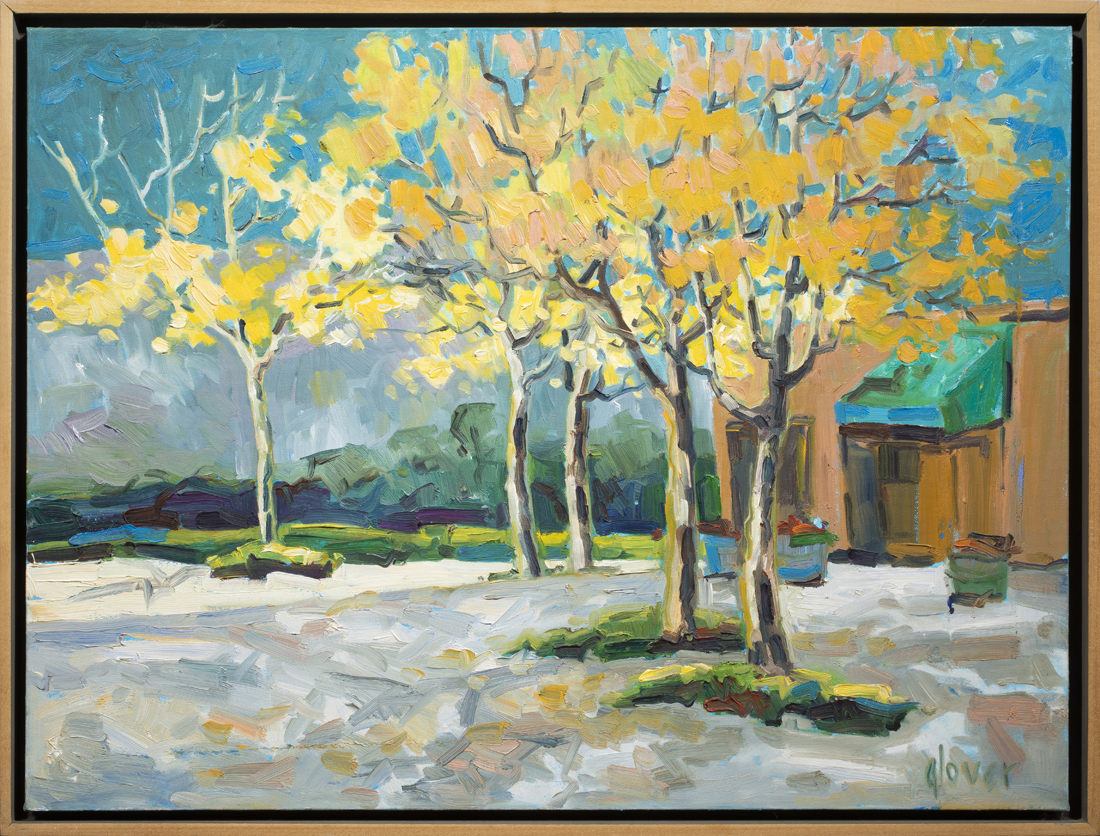 Appraisal: Pamela Glover American - Autumn Orinda Tennis Club oil on