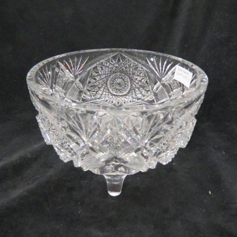 Appraisal: Cut Glass Bowl footed brilliant period diameter