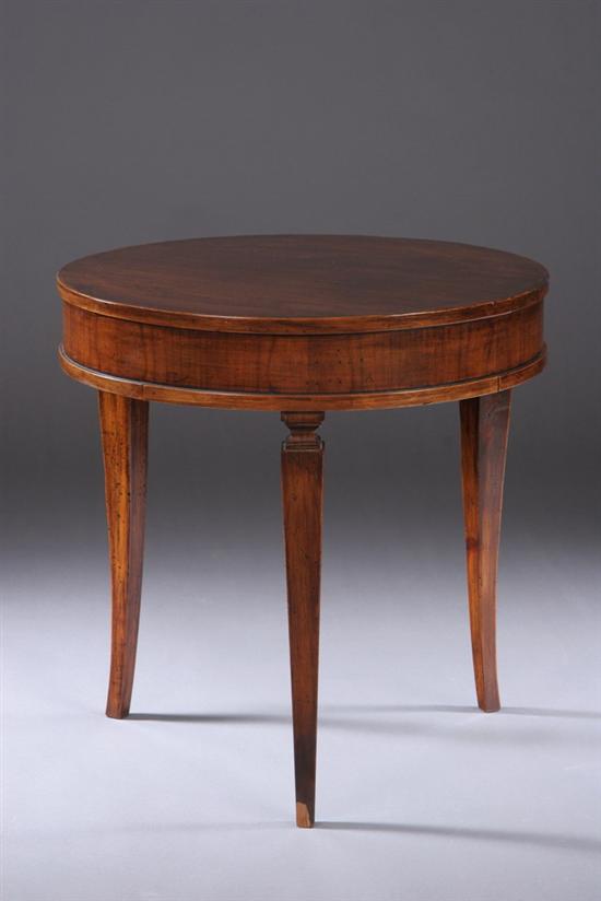 Appraisal: ITALIAN NEOCLASSICAL-STYLE PETITE TABLE Early th century Circular form with