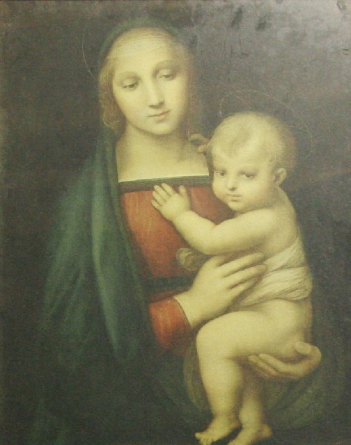 Appraisal: Twentieth Century School Madonna and Child print x cm