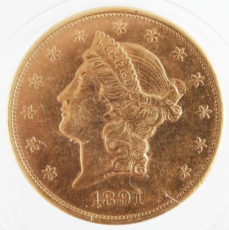 Appraisal: -S LIBERTY HEAD US GOLD COIN S Double Eagle Liberty