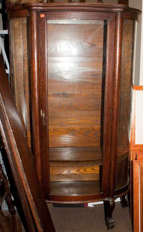 Appraisal: Victorian oak and glass curio cabinet Estimate - All property