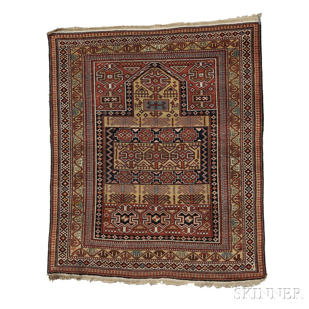 Appraisal: Shirvan Prayer Rug East Caucasus late th century rows of