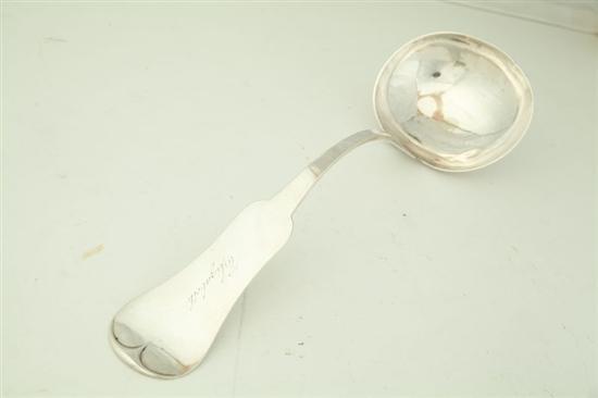 Appraisal: COIN SILVER LADLE Marked for Edward and David Kinsey Cincinnati