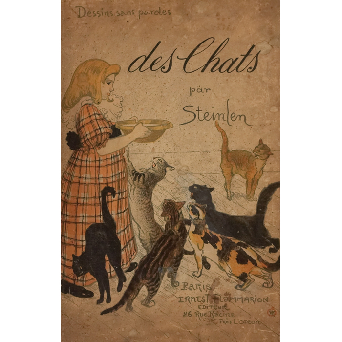 Appraisal: Theophile Alexandre Steinlen French Swiss - ''Des Chats '' color