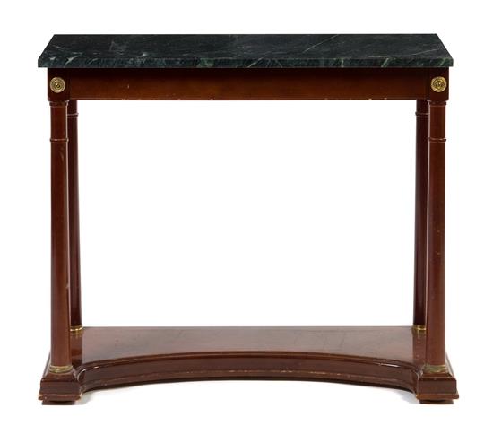 Appraisal: Sale Lot An Empire Style Mahogany Console Table having a