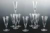 Appraisal: WATER GLASSES - Set of eleven large clear crystal water