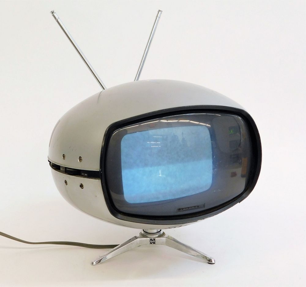 Appraisal: Panasonic TR Orbitel Space Age Television Japan Circa Silver plastic