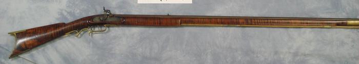 Appraisal: Joseph Golcher circa full stock percussion rifle heavy faux grained