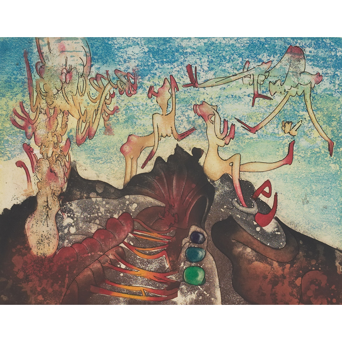 Appraisal: Roberto Matta Chilean - ''Les escrobates '' and ''Untitled ''