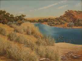 Appraisal: David Dridan born St Marys Waterhole oil on board signed