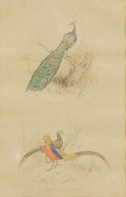 Appraisal: lot of Framed hand-colored engravings on paper after Jean Victor