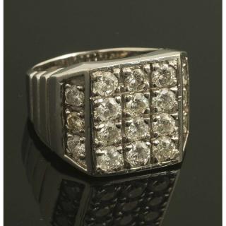 Appraisal: Diamond Ring k white gold ring containing ct TW diamonds