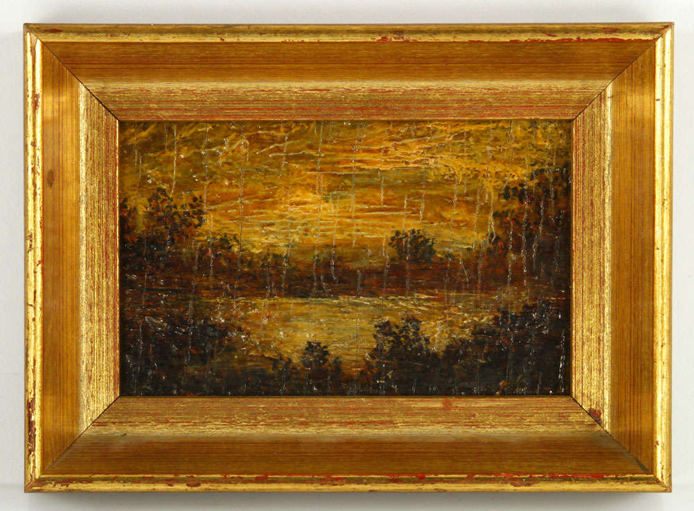 Appraisal: - Attrb Blakelock Nightscape O P Attributed to Ralph Albert